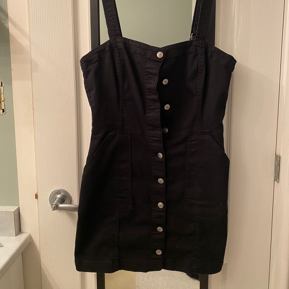 H&M Button Up Overall Dress